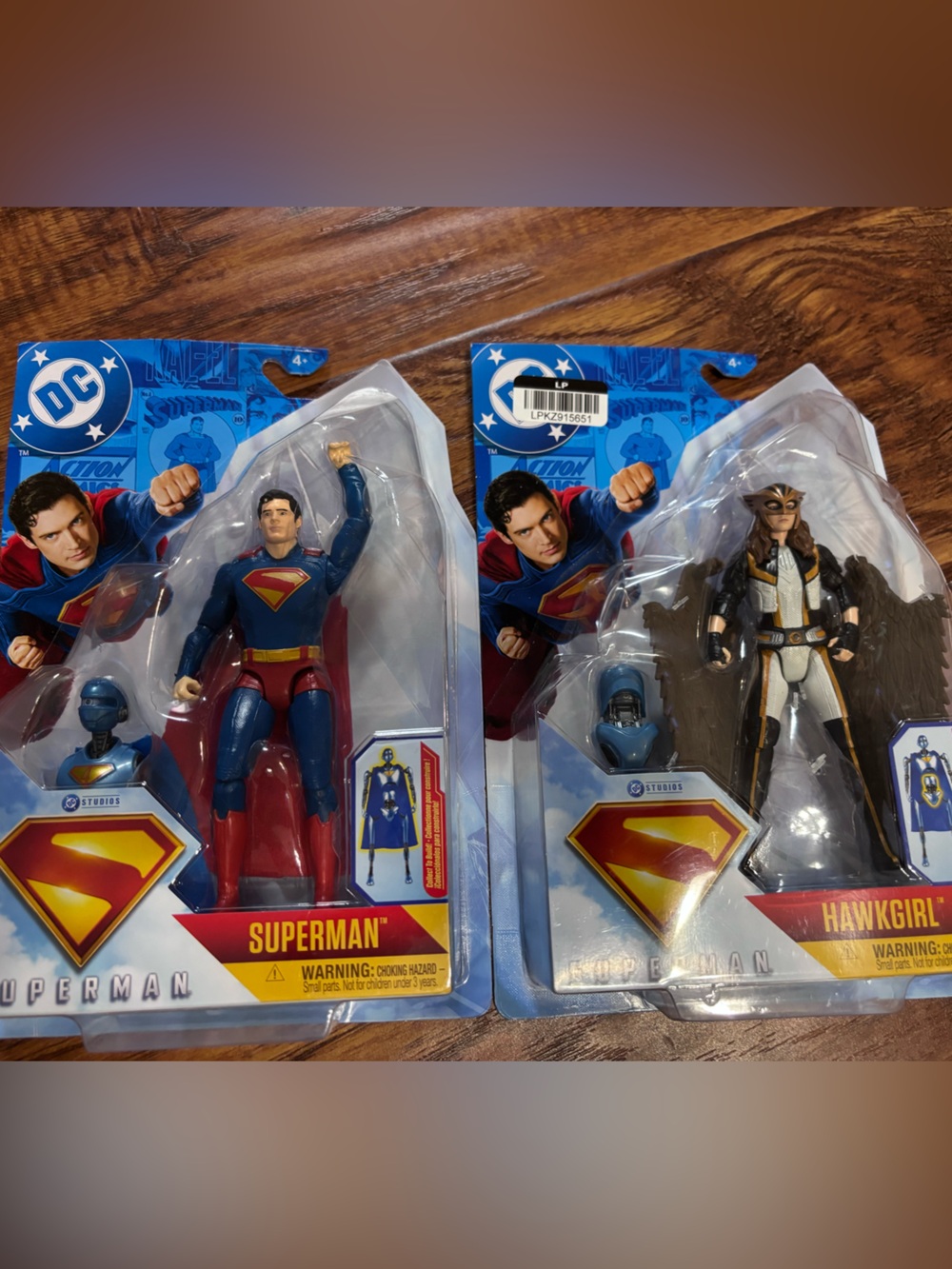 DC Superman and Hawkgirl Action Figures